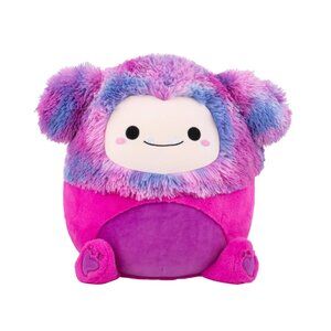 Squishmallows FuzzAMallow Official 16 inch Woxie the Magenta Bigfoot